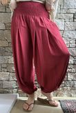 Basso Shirring Genie Pant Sangria